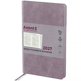 Еженедельник 2027 Axent Partner Soft Cloud 8537-27-6-A, 125*195, сиреневый