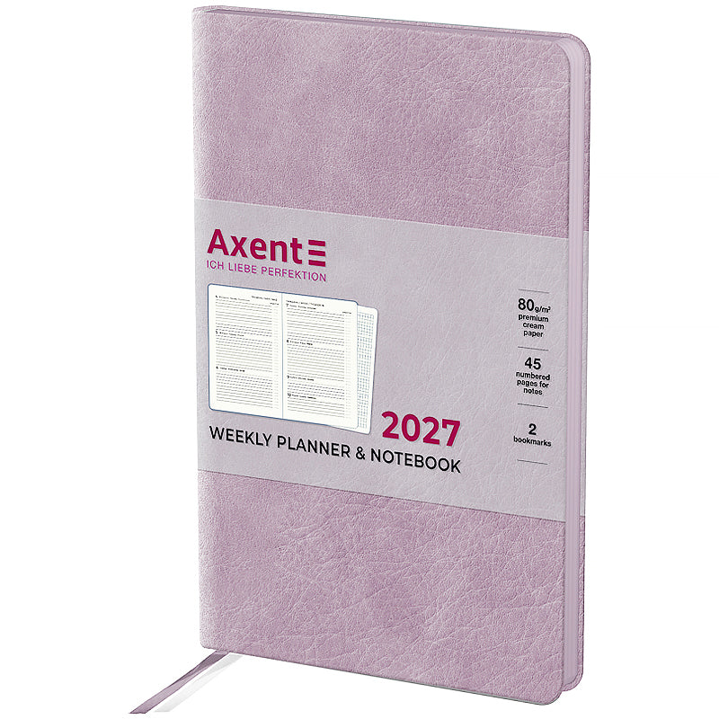 Щотижневик 2027 Axent Partner Soft Cloud 8537-27-6-A, 125*195, бузковий