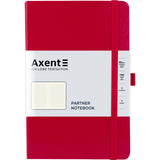 Книга записная Axent Partner 8201-03-A, A5-, 125x195 мм, 96 листов, клетка, твердая обложка, красная
