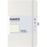 Книга записная Axent Partner 8201-21-A, A5-, 125x195 мм, 96 листов, клетка, твердая обложка, белая