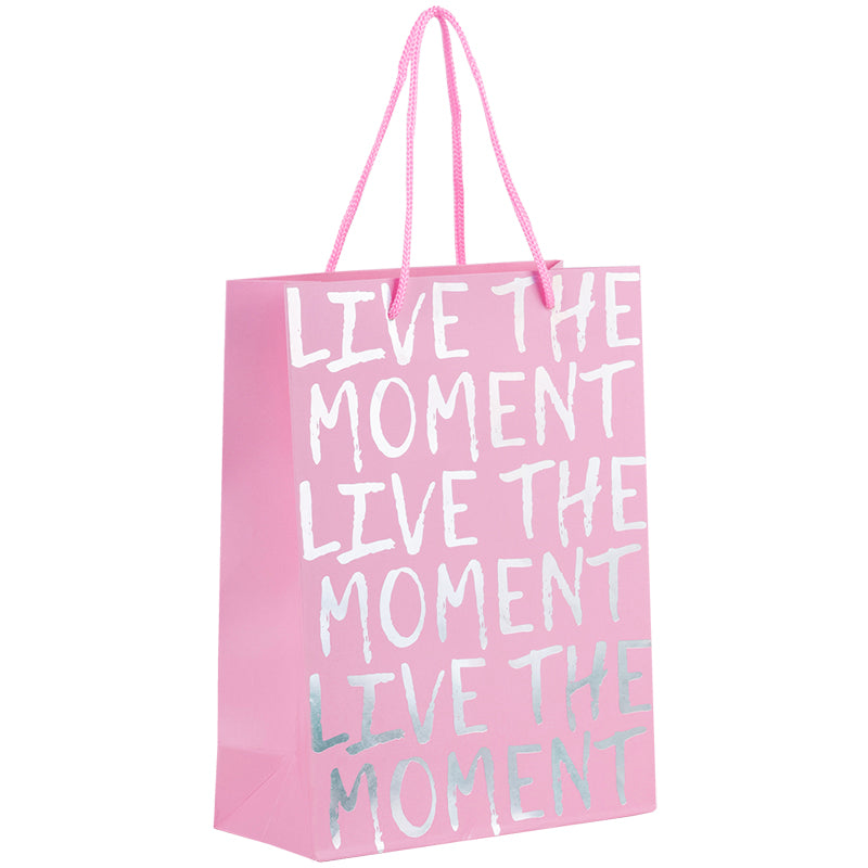 Пакет паперовий подарунковий Axent Live the moment 8501-29-A, 18х24 см