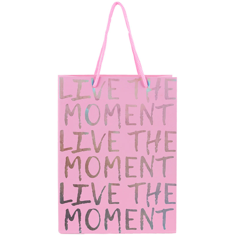 Пакет паперовий подарунковий Axent Live the moment 8501-29-A, 18х24 см