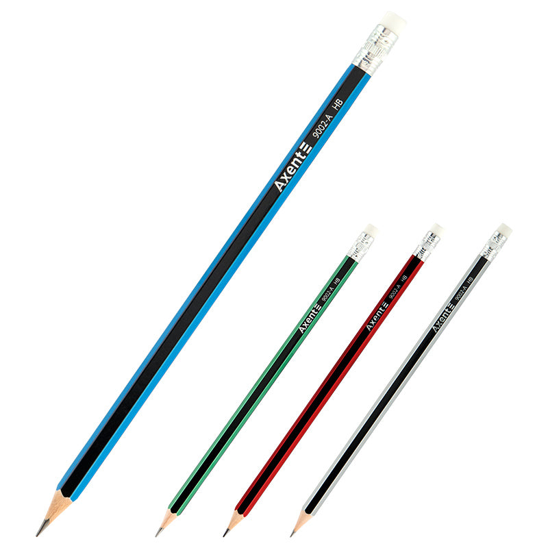 Ołówek grafitowy z gumką Axent 9002-A, НВ, 2.2 mm