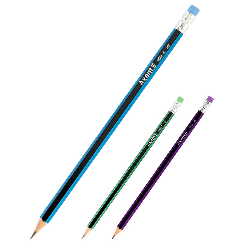 Graphite pencil with eraser Axent 9006-А, НВ