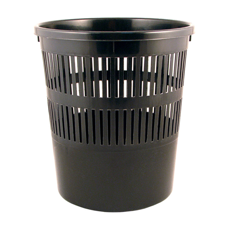 Kosz na papier Delta D4007-01, 8 l, czarny